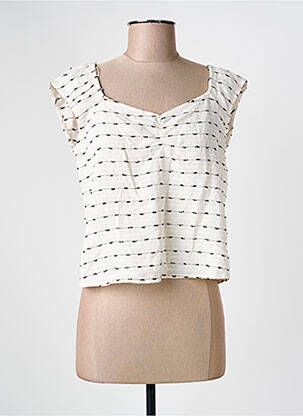 Top alb SYSTEMACTION femeie