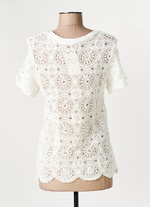 Tricou alb C'EST BEAU LA VIE femeie