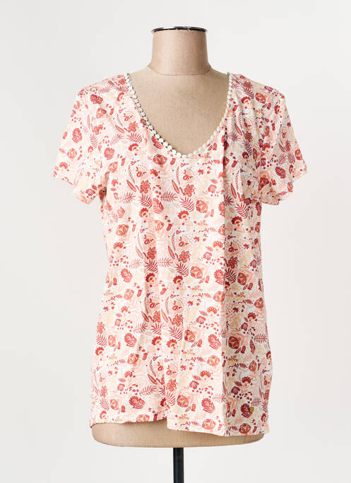 Tricou portocaliu C'EST BEAU LA VIE femeie