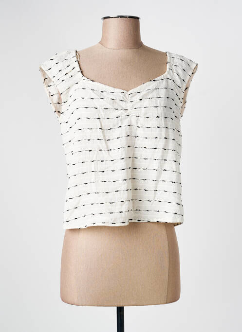 Top alb SYSTEMACTION femeie