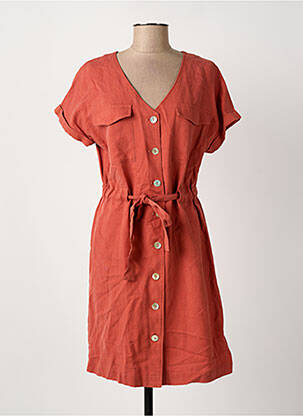 Rochie midi portocaliu C'EST BEAU LA VIE femeie