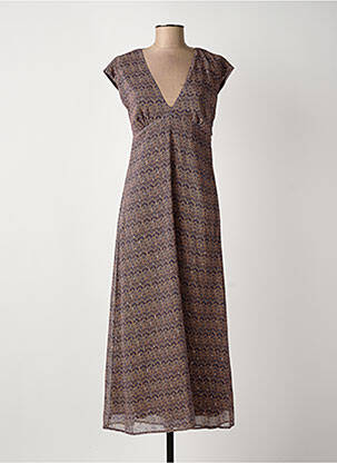 Rochie lungă maro SYSTEMACTION femeie