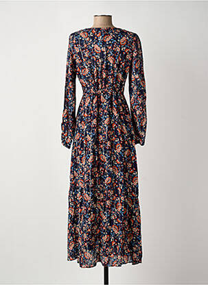 Rochie lungă mâneci lungi mâneci lungi albastru C'EST BEAU LA VIE femeie