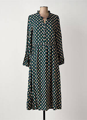 Rochie midi mâneci lungi mâneci lungi verde C'EST BEAU LA VIE femeie