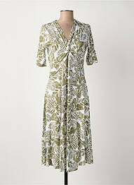 Rochie midi mâneci scurte mâneci scurte verde OLSEN femme