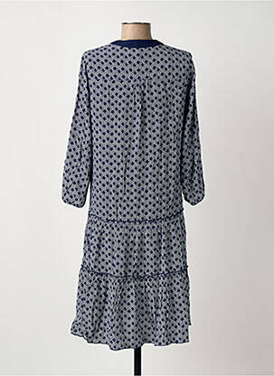 Rochie midi mâneci 3/4 mâneci 3/4 albastru OLSEN femeie