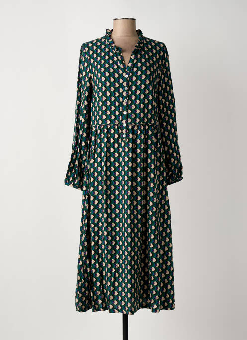 Rochie midi verde C'EST BEAU LA VIE femeie