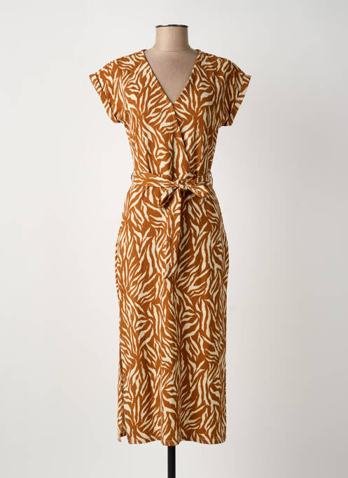 Rochie midi maro GARCIA femeie