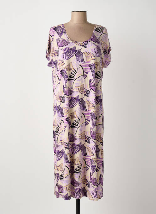 Rochie midi violet SIGNATURE femeie