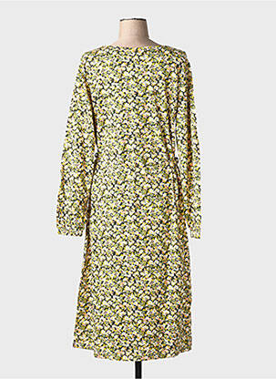 Rochie midi imprimeu floral mâneci lungi verde SHEEGO femeie