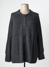 Vestă cu mâneci lungi elasticitate gri SHEEGO femme