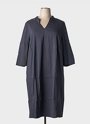 Rochie midi mâneci scurte mâneci scurte albastru KJBRAND femeie