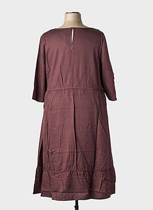 Rochie midi mâneci 3/4 mâneci 3/4 roșu SHEEGO femeie
