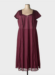 Rochie lungă mâneci scurte mâneci scurte roșu SHEEGO femme
