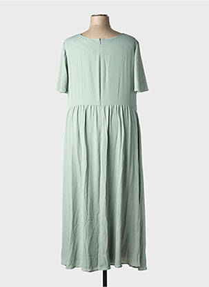 Rochie lungă mâneci scurte mâneci scurte verde SHEEGO femeie