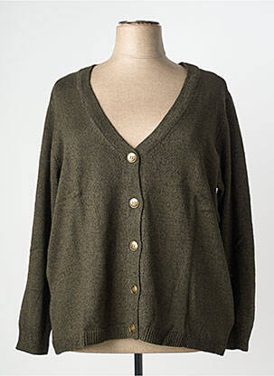 Vestă cu mâneci lungi verde SHEEGO femeie