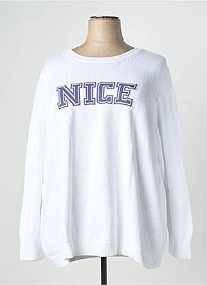 Pulover alb SHEEGO femeie