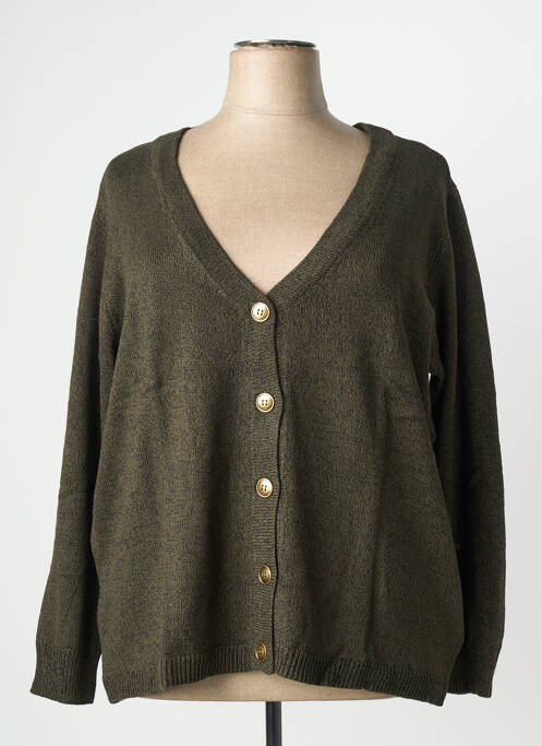 Vestă cu mâneci lungi verde SHEEGO femeie