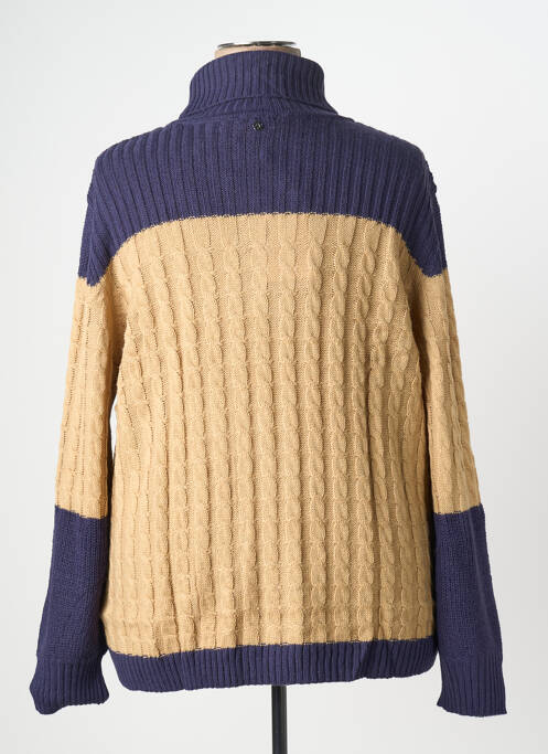 Pulover cu guler înalt albastru SHEEGO femeie