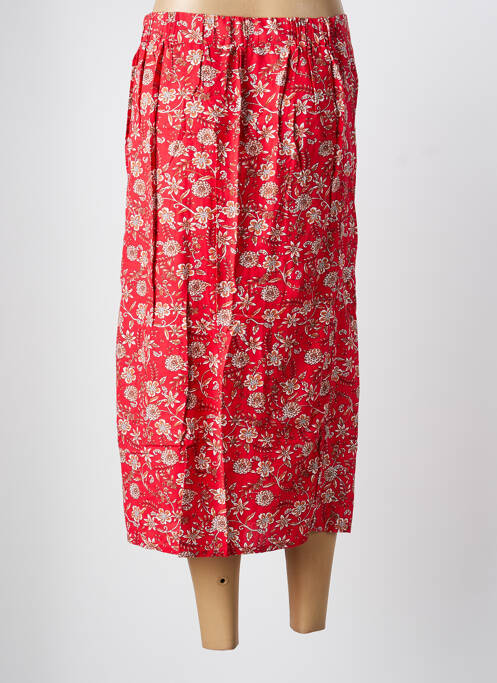 Fustă midi roșu C'EST BEAU LA VIE femeie