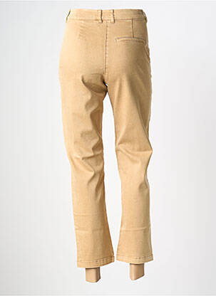Pantalon 7/8 talie înaltă talie înaltă bej închis GARCIA femeie