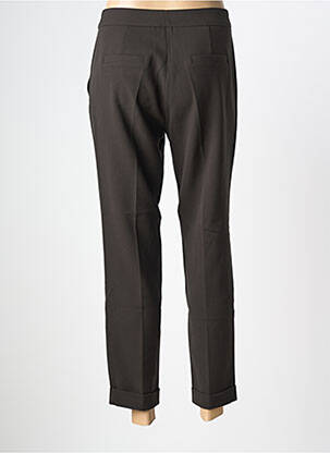 Pantalon 7/8 talie cu cleme mărime normală maro PAZ TORRAS femeie