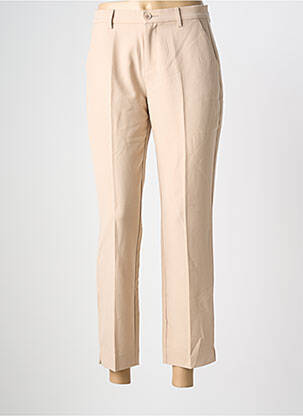 Pantalon 7/8 talie înaltă talie înaltă bej JENSEN femeie