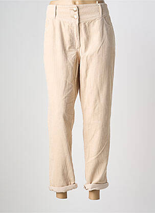 Pantalon drept elasticitate mărime normală bej C'EST BEAU LA VIE femeie