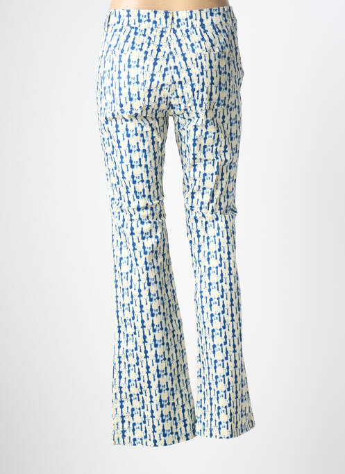 Pantalon evazat elasticitate talie înaltă albastru LES P'TITES BOMBES femme