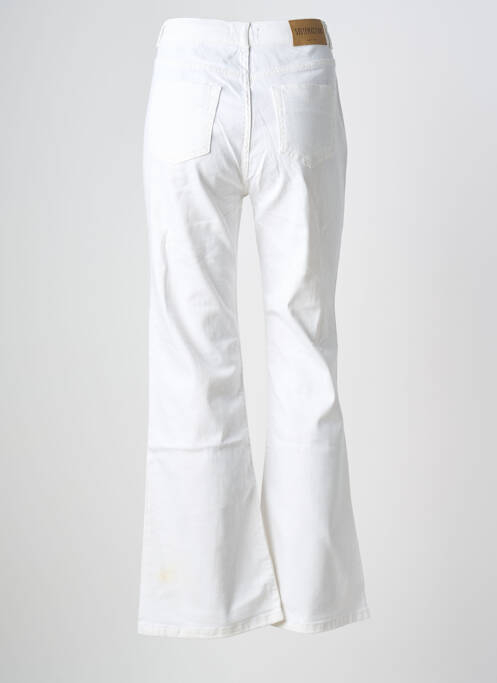 Blugi bootcut alb SYSTEMACTION femeie