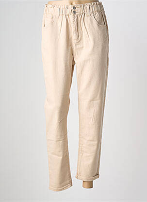 Blugi cu croială dreaptă bej C'EST BEAU LA VIE femeie