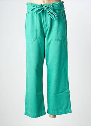 Blugi cu croială largă verde C'EST BEAU LA VIE femeie