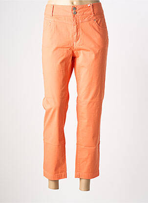 Pantalon 7/8 țesătură poplin mărime normală portocalie C'EST BEAU LA VIE femeie