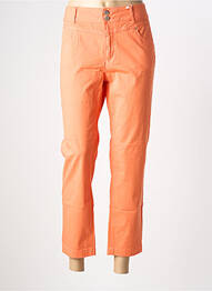 Pantalon 7/8 țesătură poplin mărime normală portocaliu C'EST BEAU LA VIE femeie