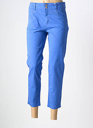 Pantalon 7/8 țesătură poplin mărime normală albastru C'EST BEAU LA VIE femeie