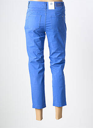 Pantalon 7/8 țesătură poplin mărime normală albastru C'EST BEAU LA VIE femeie
