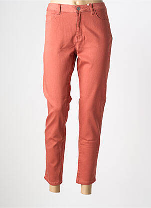 Pantalon 7/8 țesătură poplin mărime normală portocalie C'EST BEAU LA VIE femeie