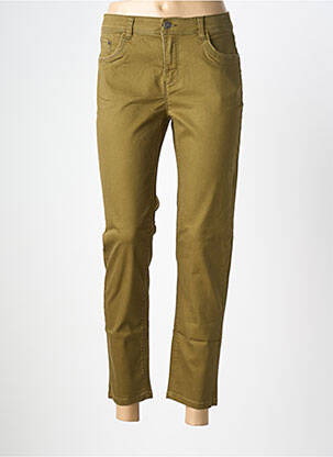 Blugi cu croială slim verde JENSEN femeie