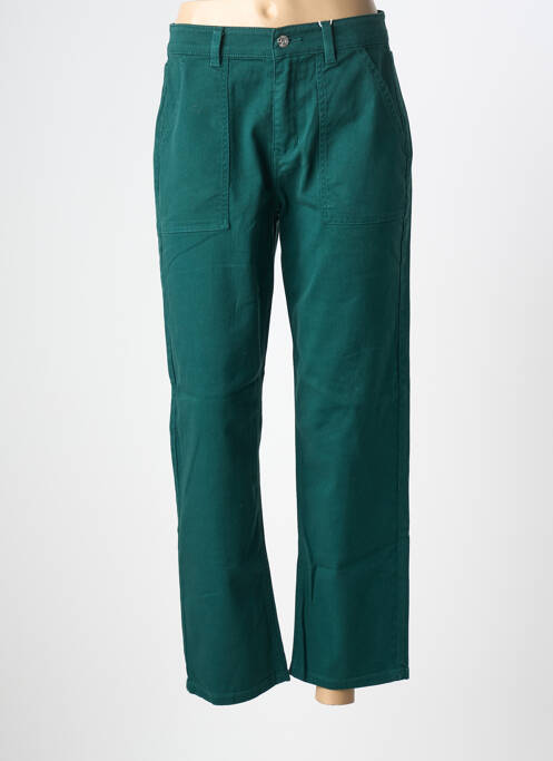 Blugi cu croială dreaptă verde C'EST BEAU LA VIE femeie