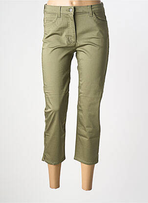 Pantalon trei sferturi elasticitate mărime normală verde OLSEN femeie