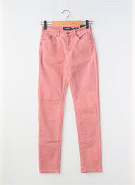 Pantalon slim țesătură poplin mărime normală roz JENSEN femme