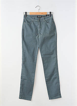 Pantalon slim țesătură poplin mărime normală verde JENSEN femeie