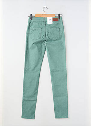 Pantalon slim țesătură poplin mărime normală verde C'EST BEAU LA VIE femeie