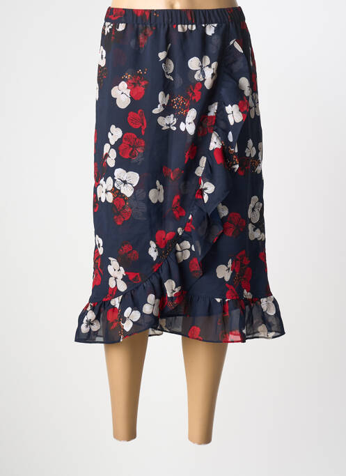 Fustă midi albastru SIGNATURE femeie