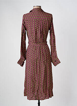 Rochie midi croială fluidă mâneci lungi roz KING LOUIE femeie