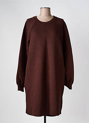 Rochie midi mâneci lungi mâneci lungi maro COSTER COPENHAGEN femeie