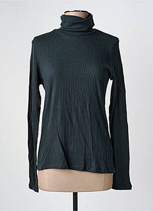 Pulover cu guler înalt gri MAJESTIC FILATURES femeie