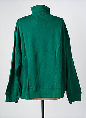 Hanorac serigrafie flockată mâneci lungi verde SWILDENS femeie