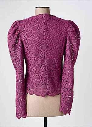 Top croială cambrată mâneci lungi violet THE NEW SOCIETY femeie