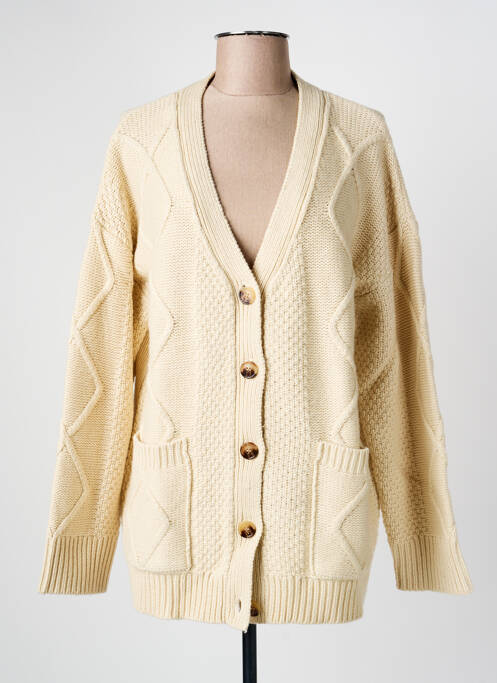 Vestă cu mâneci lungi bej SWILDENS femeie